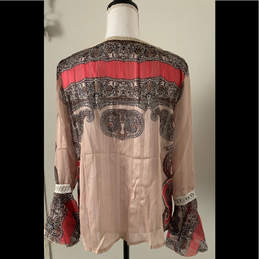 🌟Last one 🌟Paisley Print Tassel Top - Picture 3 of 6